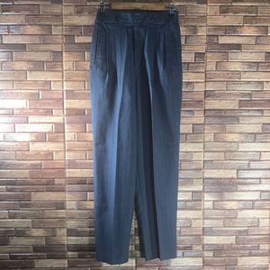 Womens Vintage Casablanca Pleated Navy Blue Red& Yellow Stripped Pants Size 10